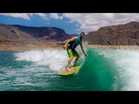 ウェイクサーフィン　wake surfing old ウェイクサーフィン ウェイクスキム荒川セッション - YouTube