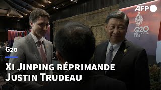 Xi Jinping réprimande Justin Trudeau au G20 | AFP
