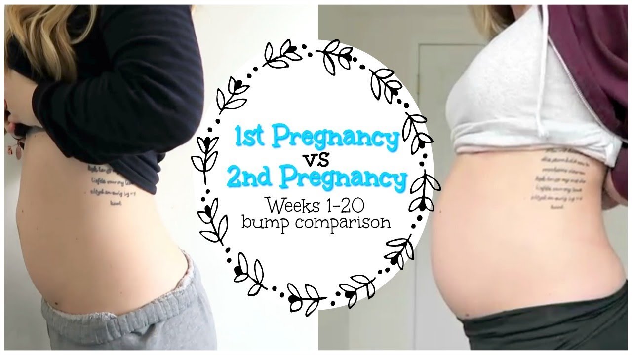 Baby Bump Compilation Comparing Both Pregnancies Youtube