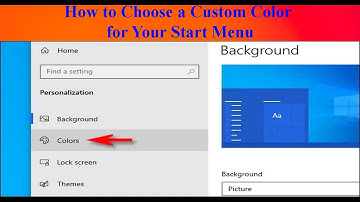 How to Choose a Custom Color for Your Start Menu | ITTrainingsByUmarDraz