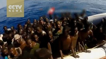 Dramatic film of migrant crisis ship: 5 dead, over 500 rescued in Mediterranean