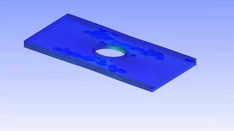 Modeling of delamination in a cross ply fiber reinforced composite plate using MultiMech™