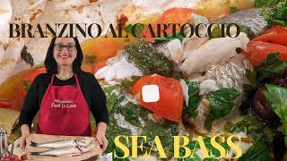 Branzino al Cartoccio | Deliciously Baked Branzino in Parchment Paper.