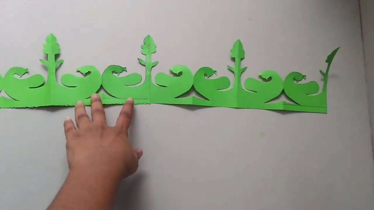 How To Make A Paper Cutting Design Paper Cutting Border design