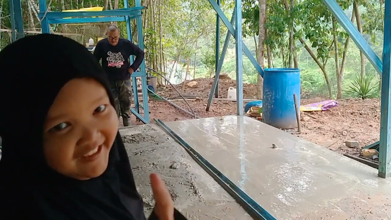 Abe Besi Buat Rumah Hijau Guna Besi Biru (C Channel) Bahagian 123