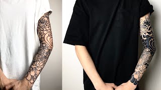 Full Sleeve Japanese Tattoo Time Lapse - 2 Session