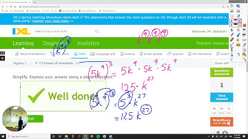 IXL Algebra 1 Y.5 Powers of monomials [7Q8]