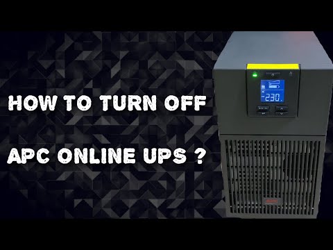 How To Turn Off Apc Ups?
