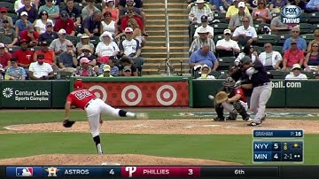 NYY@MIN: Rodriguez extends the lead with RBI double