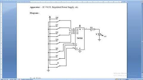 Proteus Simulation Design of Multiplexer