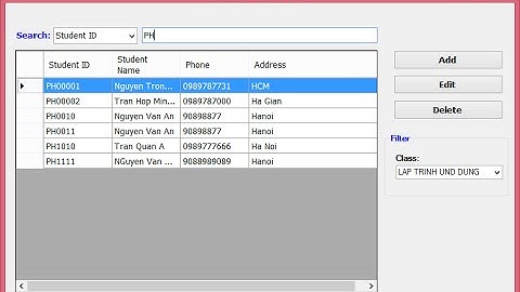 Chi tiết cách THÊM, SỬA, XÓA, TÌM KIẾM trong VB.NET với CSDL SQL Server