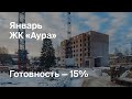 ЖК «Аура» - Ход строительства. Январь 2021 - СКАТ