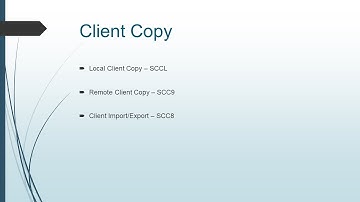SAP BASIS - CLIENT ADMINISTRATION - PART 2 - CLIENT CREATION, CLIENT COPY & CLIENT DELETE