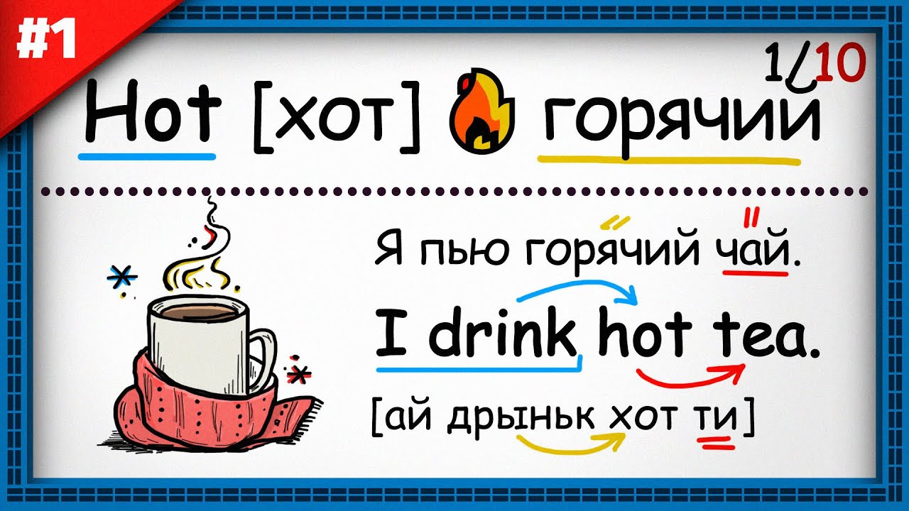 Hot [хот] 🔥 горячий | +10 Антонимы в английском с примерами.