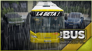 The Bus Gameplay 1.4 Beta - Parking Lot to City | Thrustmaster T300RS