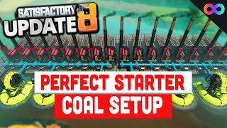 PERFECT Starter Coal Generator Setup in Satisfactory Update 8! | UBG 4