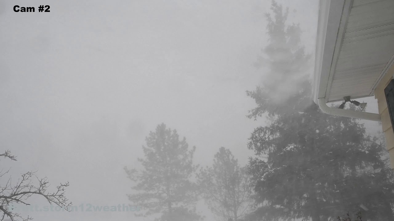 Extreme Snow Squall, Brief Whiteout, Hudson Valley New York - YouTube