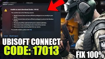 UBISOFT | Unable to start download (Code: 17013) - DOWNLOAD FAILED / How to fix it 100%