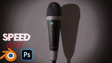 modeling a microphone in blender/SPEED ART