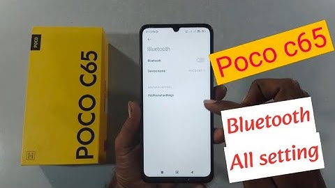 poco c65 Bluetooth all setting #pococ65 @techieworld77