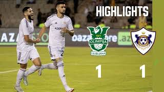 Qarabağ FK vs Olimpija Ljibljana 1 - 1 Geniş İcmal (31.07.2023)