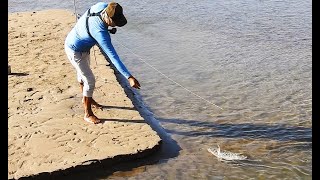 PESCA SENCILLA pero efectiva, así es como se pescan GRANDES TILAPIAS en el río con línea de man