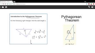 Introduction to the Pythagorean Theorem