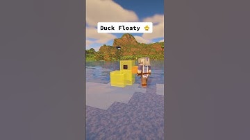 Splash in Minecraft with This Epic Duck Floaty Build Hack!🌞🏊‍♀️ #shorts