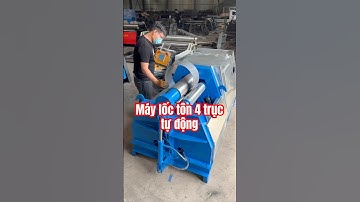 Máy lốc tôn 4 trục tự động tốc độ cao.   #locton4truc #loctonthuyluc #maylocton #maylocton3truc