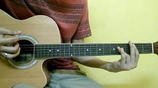 Video thumbnail of "Bajra Hanyo Guitar Lesson"