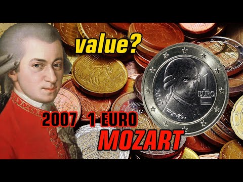 The Hidden Value of 1 Euro Coins. 2007 Mozart 1 Euro