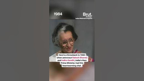 When Indian astronaut Rakesh Sharma spoke with Indira Gandhi, from a Soviet space station.