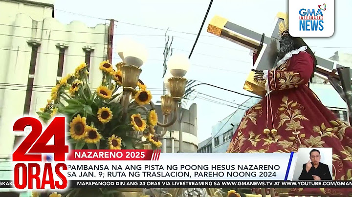 Mga replika ng Poong Hesus Nazareno, ipinrusisyon bago ang pagbabasbas | 24 Oras