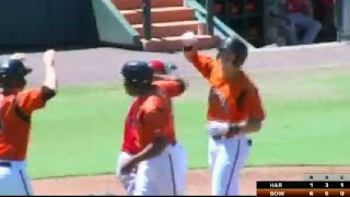 Bowie's Mountcastle smacks three-run homer
