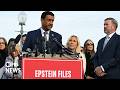 WATCH: Epstein survivors and families join Khanna for roundtable ahead of King Charles visit