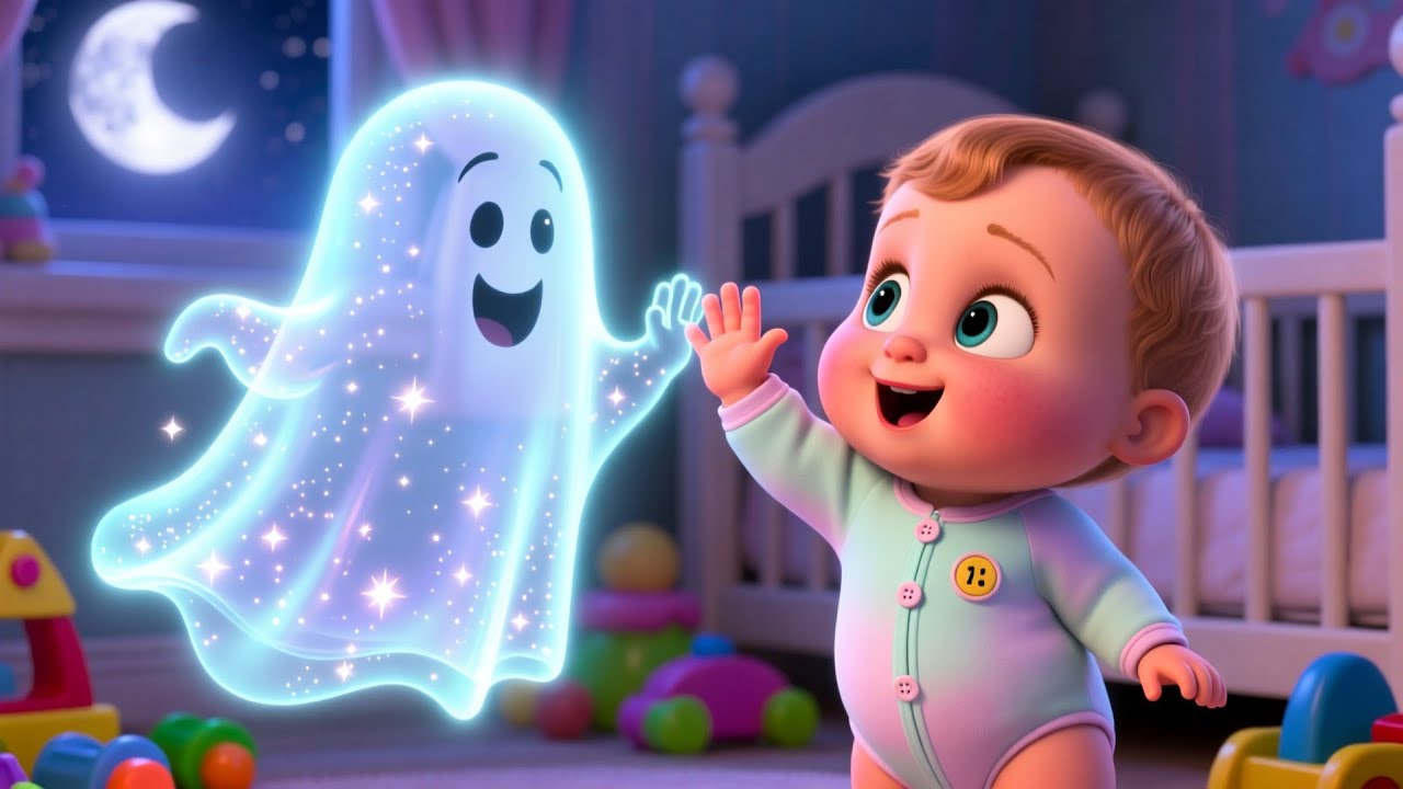 Friendly Ghost Boo With Baby 👻👶 | Fun Learning for Kids | ABC & 123 for Toddlers