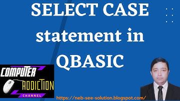 select case statement in qbasic | Tutorial of Select Case Statement in QBASIC |