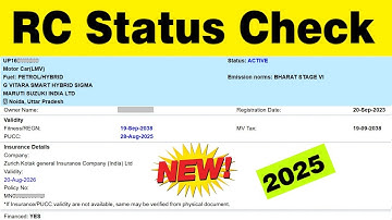 vehicle rc status check online 2025 | rc status kaise check kare | rc status kaise dekhe