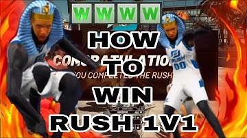 HOW TO WIN RUSH 1v1 NBA2K21 EVENT! BEST and EASIEST way to WIN RUSH 1v1 2K21 BEAT ZENS AND CENTERS