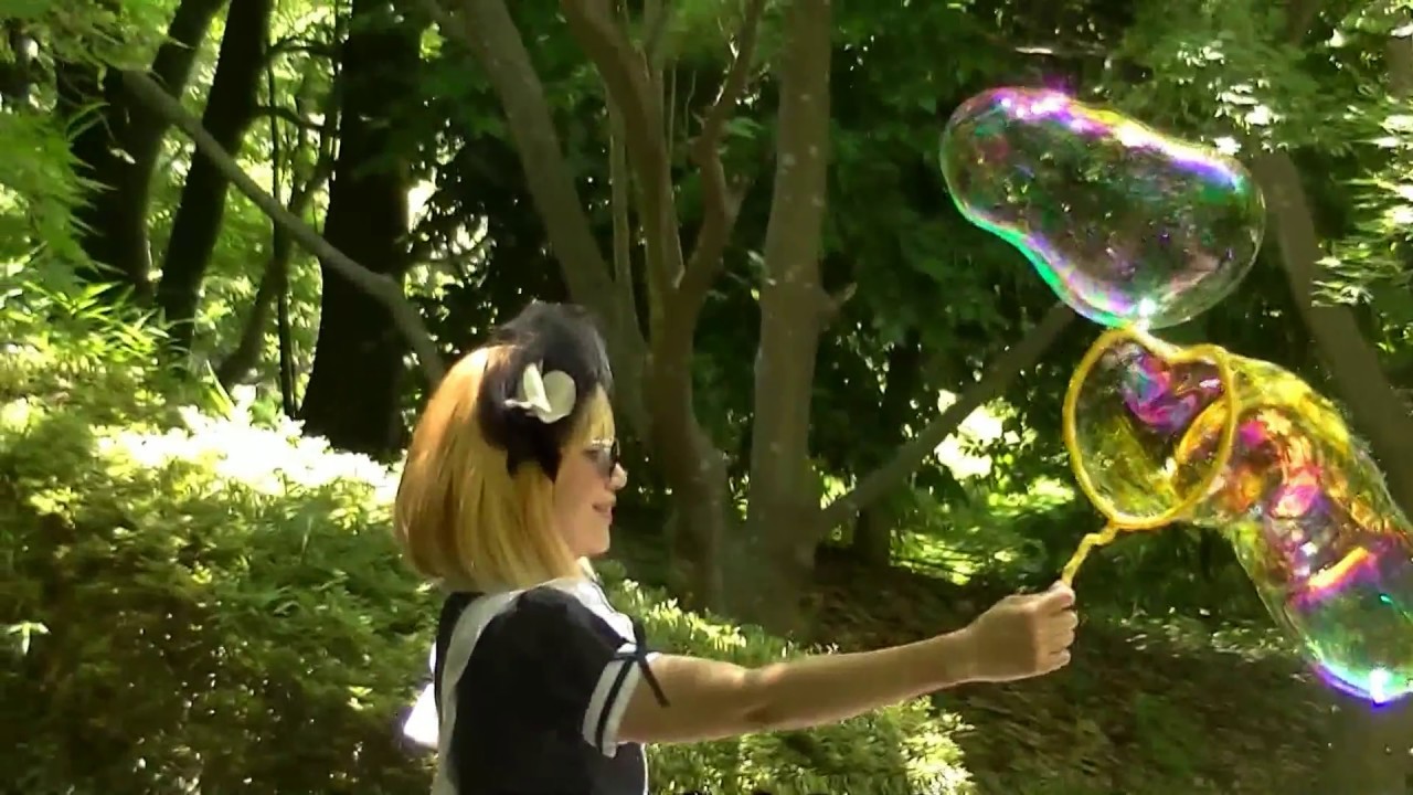 Youtube アイドルしゃぼん玉を体験 ハートの形しゃぼん玉が良く出ます スローで見る Youtube