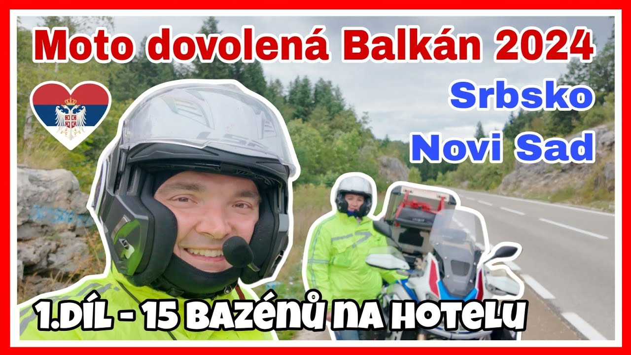 Moto dovolená Balkán 2024 | 1. díl: Srbsko, Novi Sad wellness hotel s 15 bazény