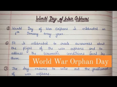 essay on orphan in english