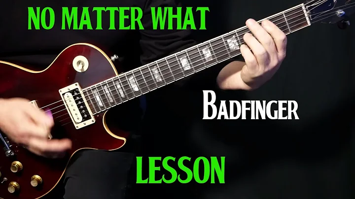 how to play "No Matter What" on guitar by Badfinger | electric guitar lesson tutorial | LESSON