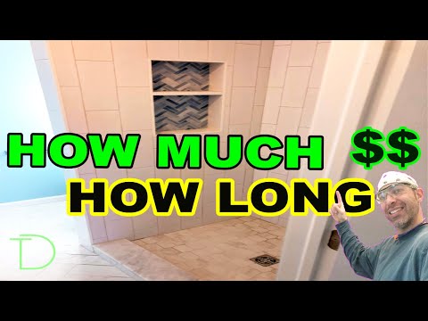 Video: Hvor meget koster det at flisebelagt et badeværelse?