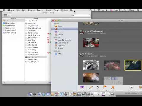 Adding or editing a contact picture in Mac 10.6 Address book