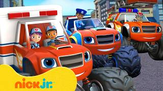 Blaze i mega maszyny | 2 GODZINY Blaze'a jako policjant, strażak i śmieciarka! 🚨 | Nick Jr.