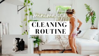 minimalist CLEAN WITH ME |  TEN MINUTE WHOLE HOUSE CLEANING ROUTINE | Tiny house with two kids