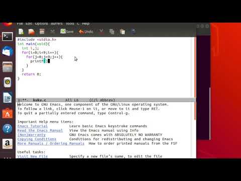 C言語tutorial 第６回　九九の計算