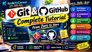 👉 Git & GitHub Complete Tutorial 🚀 | Installation, Commands, Repository & GitHub Setup | Beginners