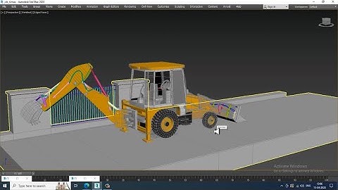 3dsMax Tutorials, Tutorial on 3D Modeling a JCB Construction Machine from Scratch in 3dsmax. Part 21